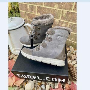 Sorel Explorer Joan [1808061-052] Quarry Waterproof BNIB Women's sz 6